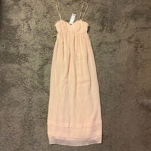 Urban Outfitters Empire Waist Maxi Dress Pink Size Small